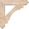 Ekena Millwork Merced Arts and Crafts Smooth Bracket w/ Offset Brace, Douglas Fir, 7 1/2"W x 34"D x 34"H BKT0806X34X34MRC03SDF - alternate 4